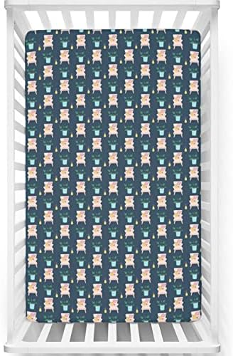 Кухненски Кърпи за яслите в ретро стил, Портативни мини-Чаршафи за легла от Ултра Мек материал -Бебешки Кърпи за